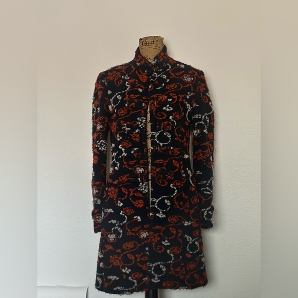 MICHELE NERGI Floral Print Spring Coat - Picture 2 of 4